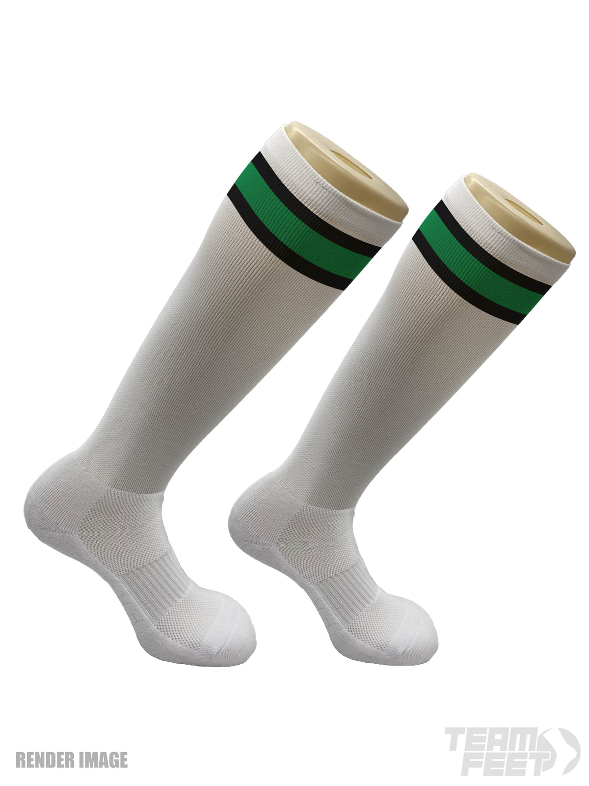GAMEDAY TRIPLE STRIPE - KNEE (BLACK/GREEN/BLACK)