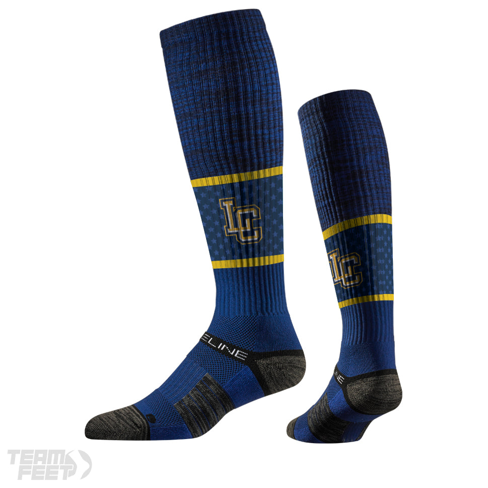 LCHS Lions KNEE HIGH Customizable Team Socks Team Feet Team