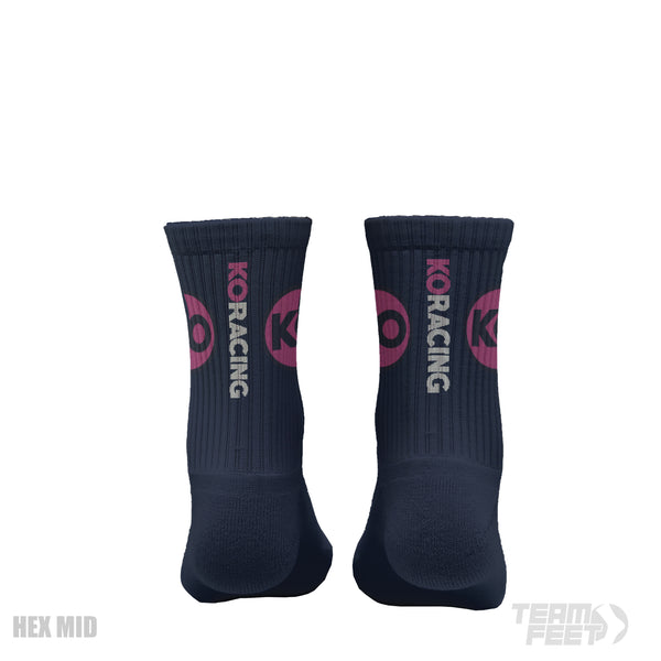KO Racing - HEX MID - Team Feet Socks 🧦