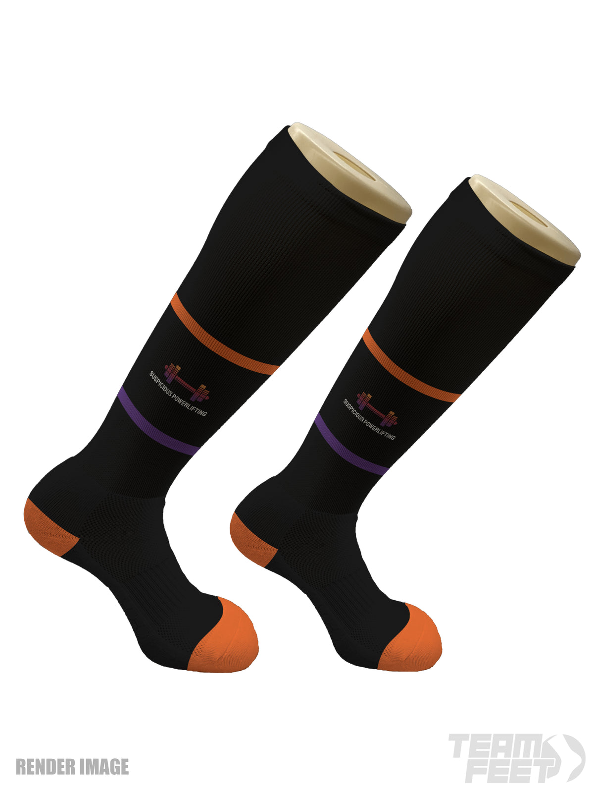 SUSPICIOUS POWERLIFTING - KNEE HIGH mockup