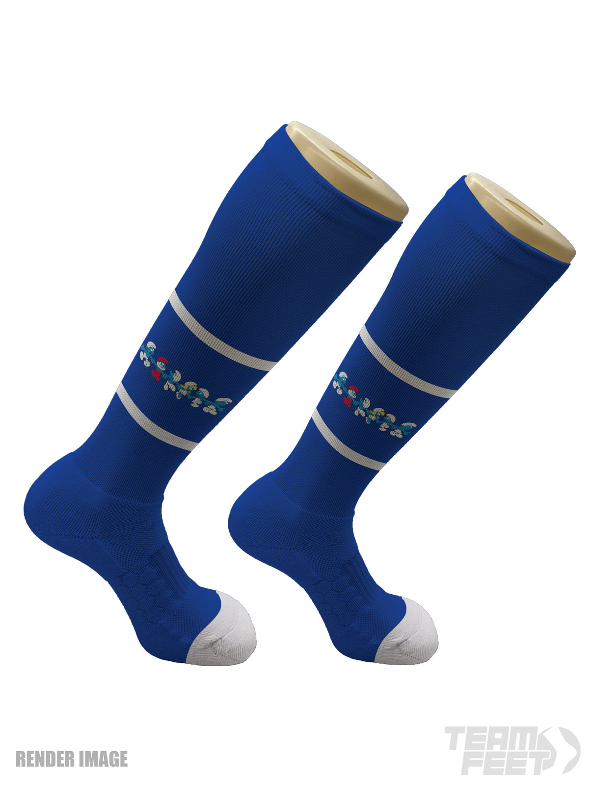 The Smurfs - KNEE HIGH  and CREW mockup