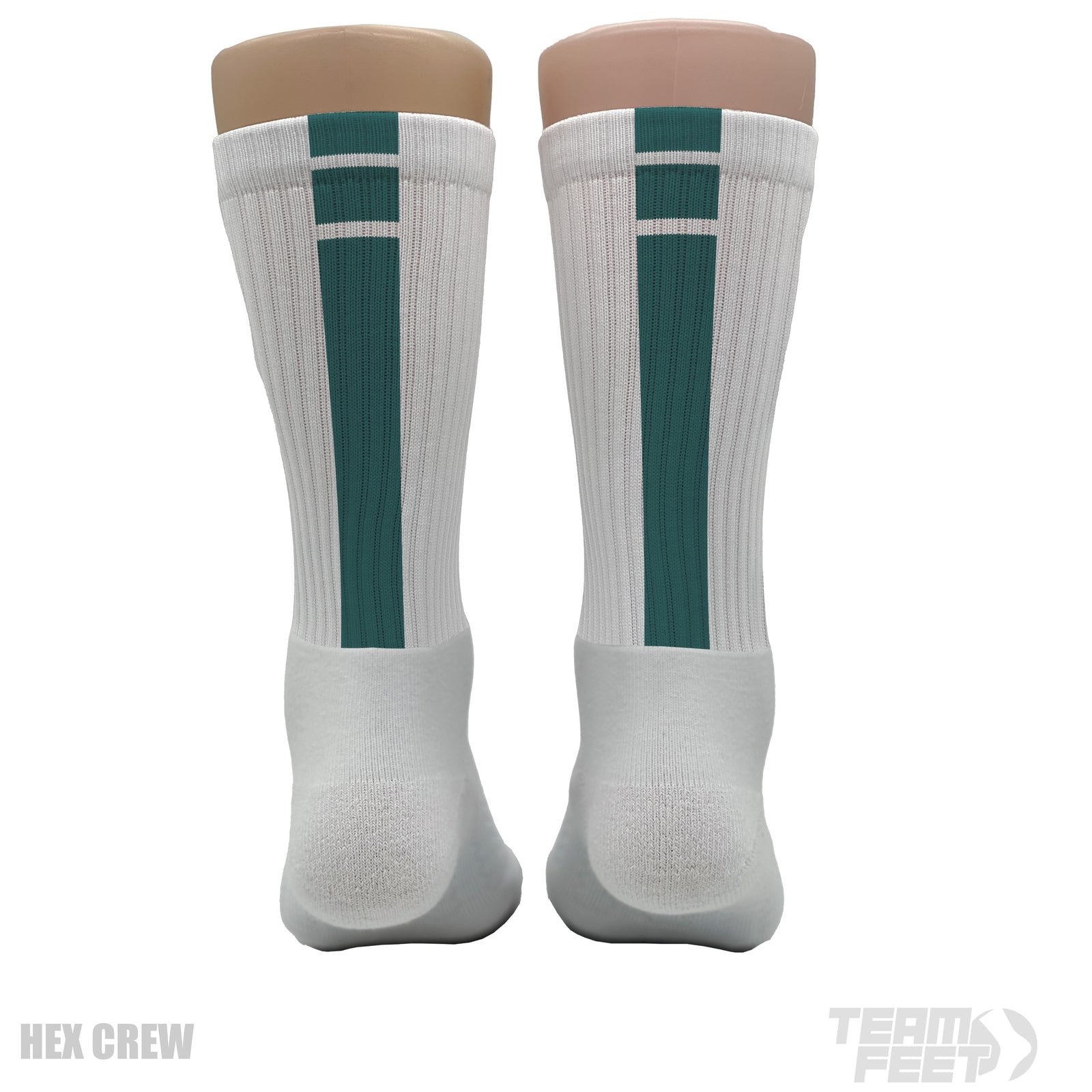 GAMEDAY BACK STRIPE - WHITE CREW - GREEN 1